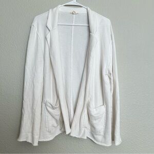 Eileen Fisher 100% Organic Cotton Open Cardigan